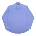 TOMMY HILFIGER Mens Blue Shirt L Classic Button Cotton Long Sleeve Chest Pocket