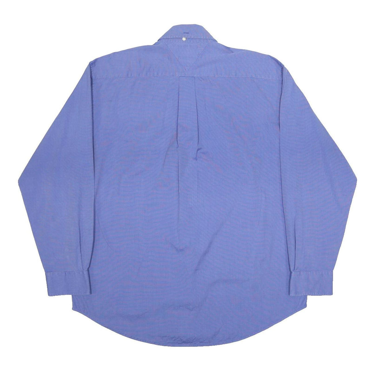 TOMMY HILFIGER Mens Blue Shirt L Classic Button Cotton Long Sleeve Chest Pocket