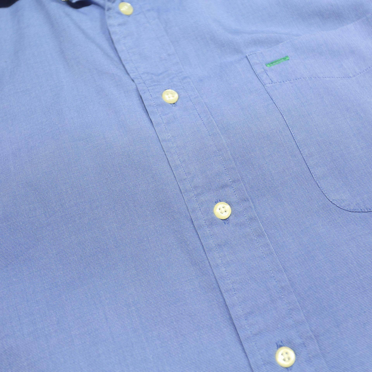 TOMMY HILFIGER Mens Blue Shirt L Classic Button Cotton Long Sleeve Chest Pocket