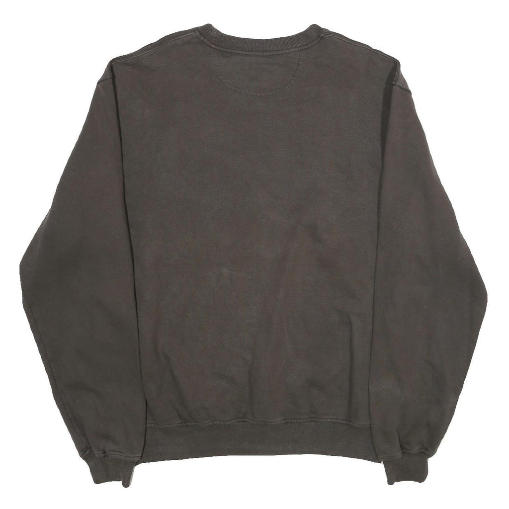 CHAMPION Mens Black Crew Neck L Cotton Blend Pullover Sweatshirt Casual