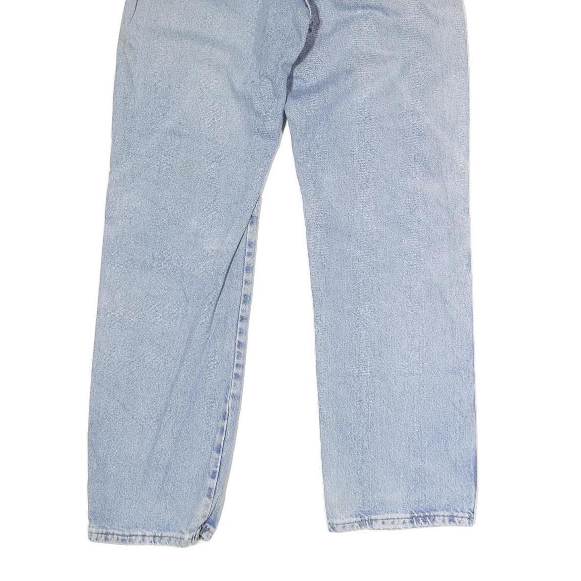 DICKIES Mens Regular Fit Light Blue Denim Jeans W32 L31 Button Closure Classic