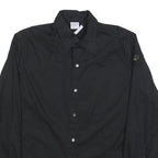 REPLAY Mens Black Cotton Blend Shirt M Long Sleeve Casual Button Collared