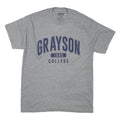 CAMPUS UNITED Mens Grey College Graphic T-Shirt M Short Sleeve Crew Neck Cotton