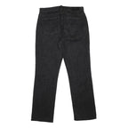 LAUREN RALPH LAUREN Womens Regular Black Denim Cotton Blend Jeans W32 L30 Button