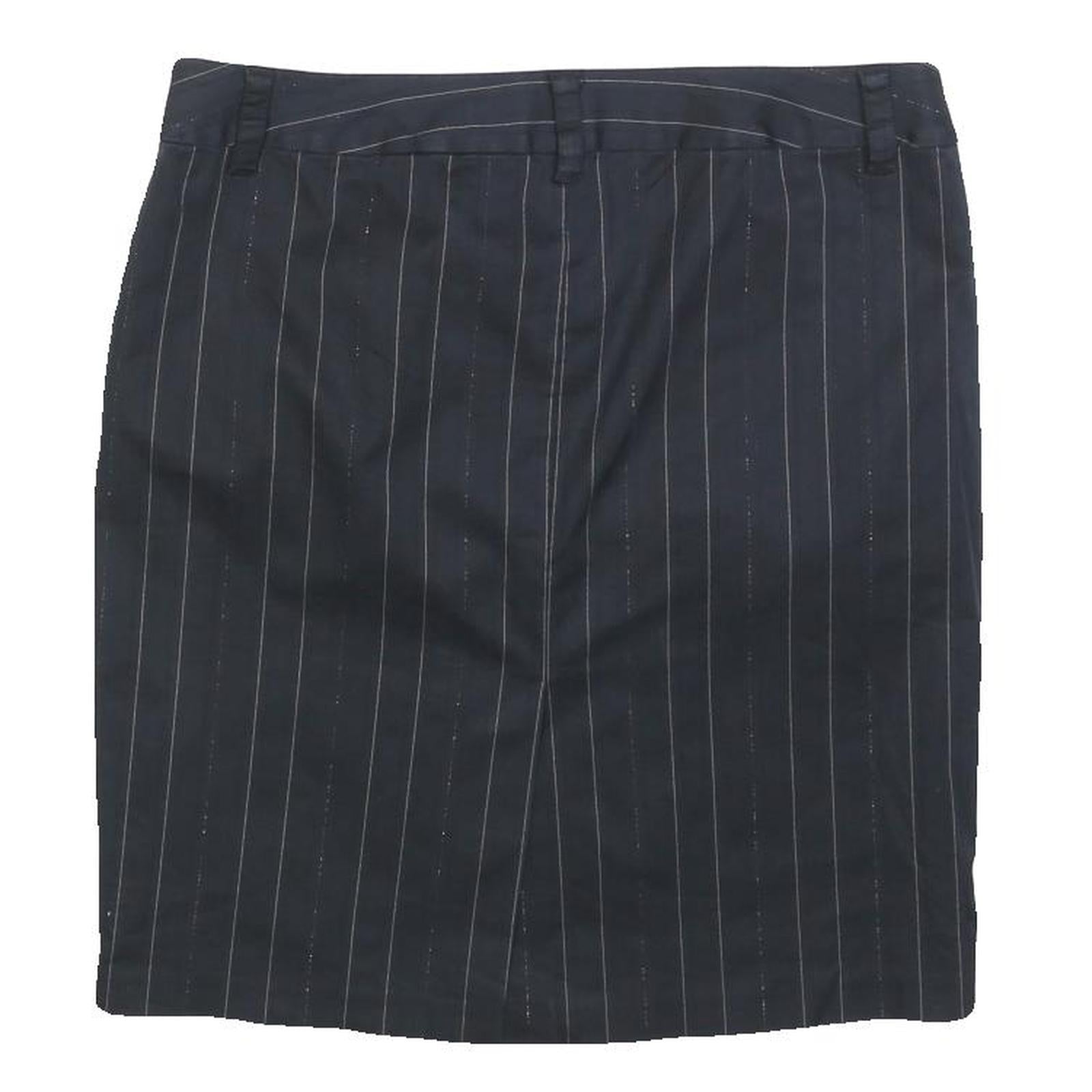 GUESS Womens Black Pinstripe Pencil Knee Length Woven Skirt M Formal Work