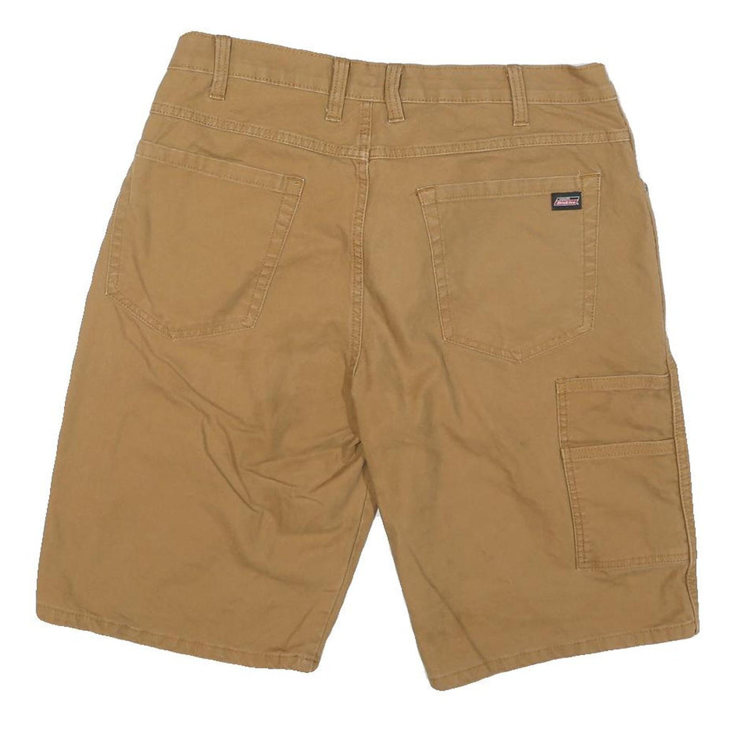DICKIES Mens Shorts Beige Casual Cotton Blend L W34 Workwear Utility Pocket
