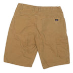DICKIES Mens Shorts Beige Casual Cotton Blend L W34 Workwear Utility Pocket
