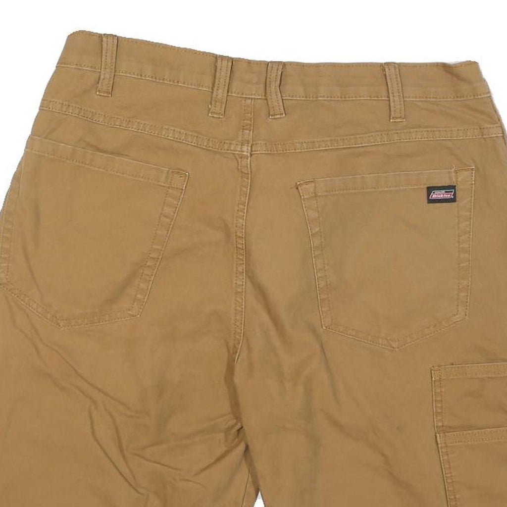 DICKIES Mens Shorts Beige Casual Cotton Blend L W34 Workwear Utility Pocket