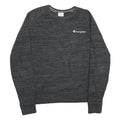CHAMPION Mens Grey Sweatshirt Crew Neck L Cotton Blend Pullover Casual