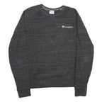 CHAMPION Mens Grey Sweatshirt Crew Neck L Cotton Blend Pullover Casual