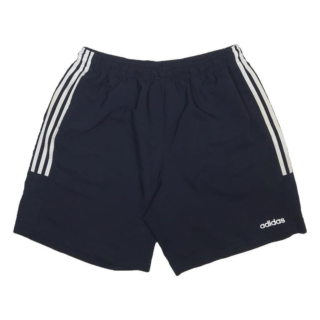 ADIDAS Mens Shorts Navy Blue Casual XL W30 Sportswear Polyester Drawstring