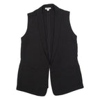 WHISTLES Womens Waistcoat Black Long Sleeve S