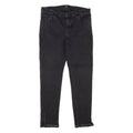 7 FOR ALL MANKIND Rhinestone Womens Jeans Black Slim Skinny W30 L28