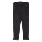 7 FOR ALL MANKIND Rhinestone Womens Jeans Black Slim Skinny W30 L28