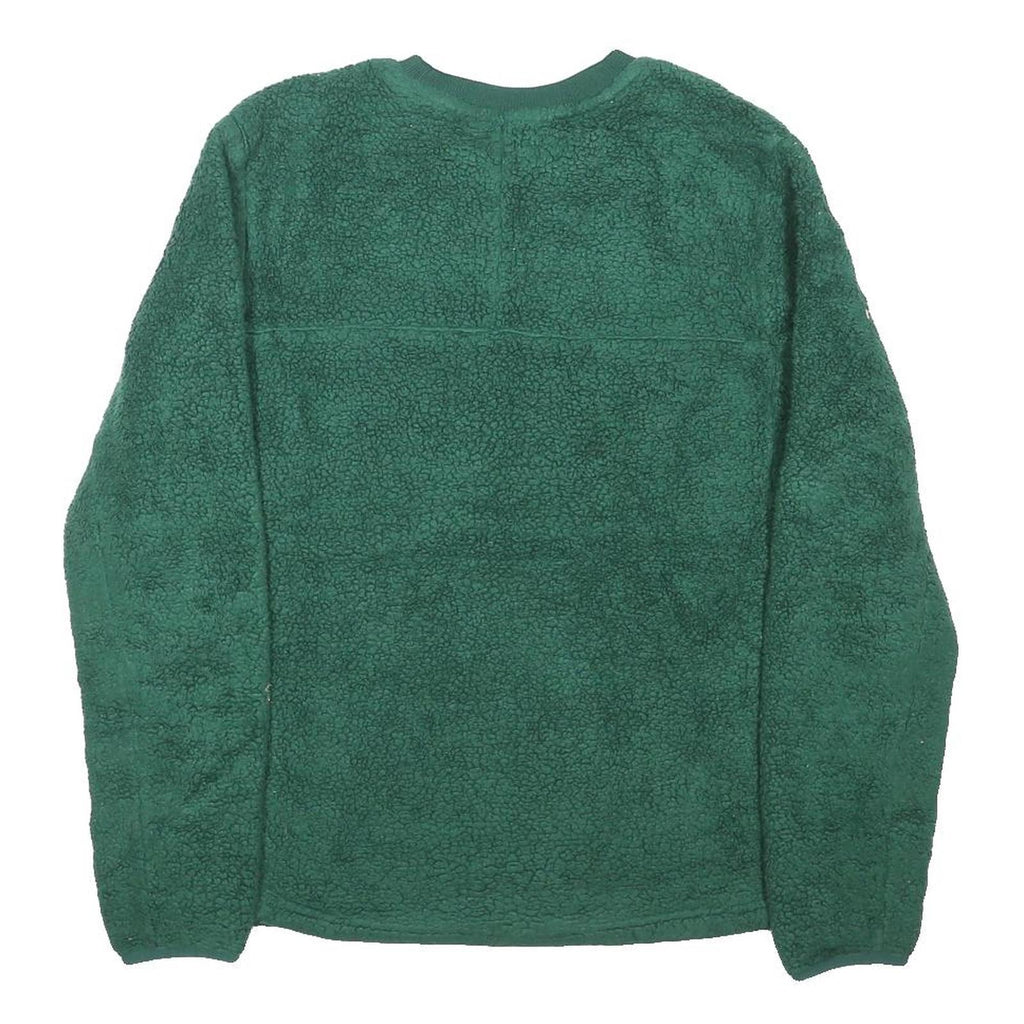THE NORTH FACE Boys Green Crew Neck XL Fleece Sweatshirt Logo Patch Outdoor