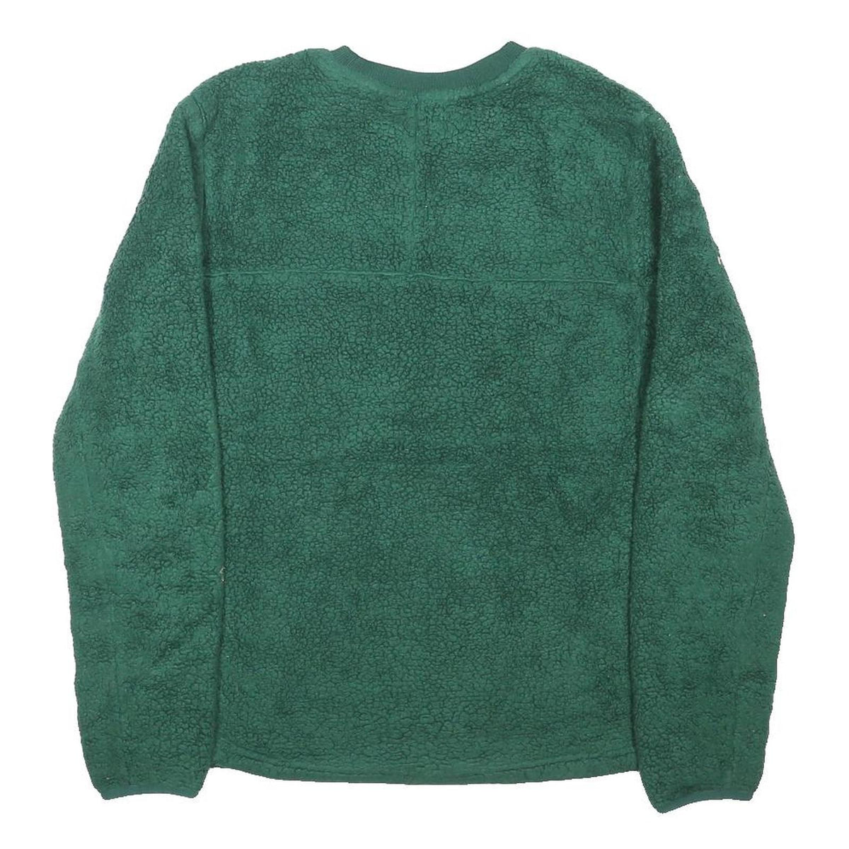 THE NORTH FACE Boys Green Crew Neck XL Fleece Sweatshirt Logo Patch Outdoor