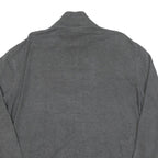POLO RALPH LAUREN Mens Grey Zip Jumper Cotton Blend XL Relaxed Full Zip