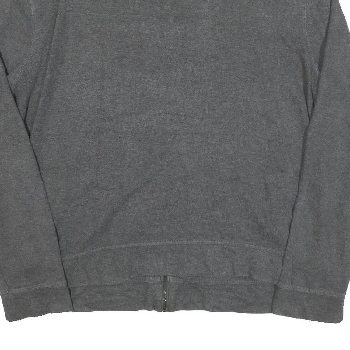 POLO RALPH LAUREN Mens Grey Zip Jumper Cotton Blend XL Relaxed Full Zip