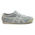 ONITSUKA TIGER Mexico 66 Womens Lace-Up Trainers Grey Canvas UK 4 Casual