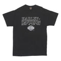 HARLEY DAVIDSON 1996 Mens Black Made In The USA Graphic T-Shirt L Short Sleeve