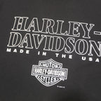 HARLEY DAVIDSON 1996 Mens Black Made In The USA Graphic T-Shirt L Short Sleeve