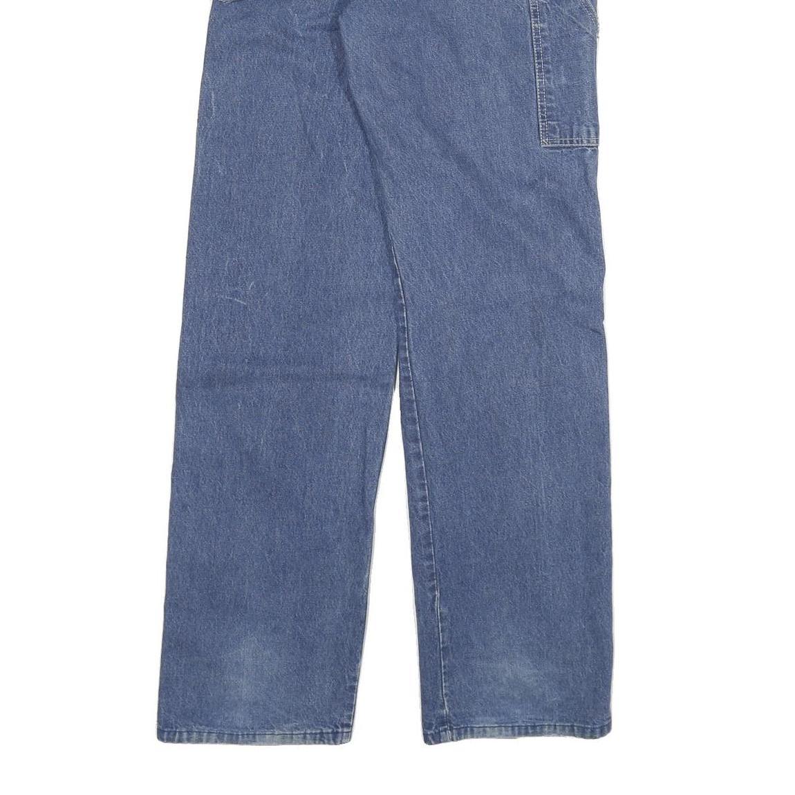 DICKIES Mens Blue Regular Fit Straight Denim Jeans W28 L32 Workwear Style