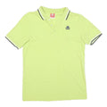 KAPPA Mens Lime Green Short Sleeve Plain Polo Shirt L Cotton Blend Casual