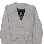 Womens Blazer Coat Black Houndstooth S