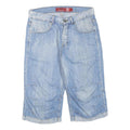 FISHBONE Mens Shorts Blue Casual M W34 Cotton Blend Denim Style