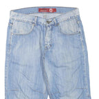 FISHBONE Mens Shorts Blue Casual M W34 Cotton Blend Denim Style