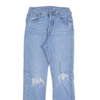 LEVI'S 501 Womens Regular Fit Straight Denim Light W24 L30 Classic Button Jeans