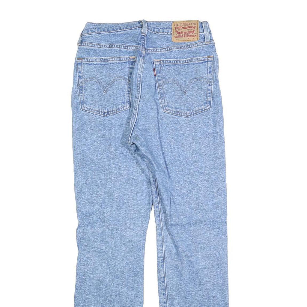 LEVI'S 501 Womens Regular Fit Straight Denim Light W24 L30 Classic Button Jeans