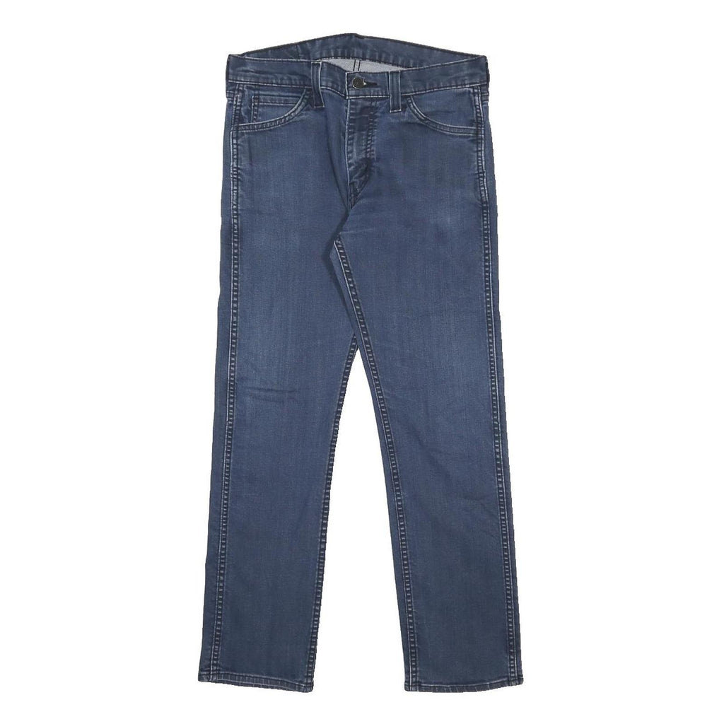 LEVI'S 513 Mens Slim Blue Denim Raw W30 L27 Slim Fit Jeans Cotton Blend