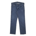 LEVI'S 513 Mens Slim Blue Denim Raw W30 L27 Slim Fit Jeans Cotton Blend