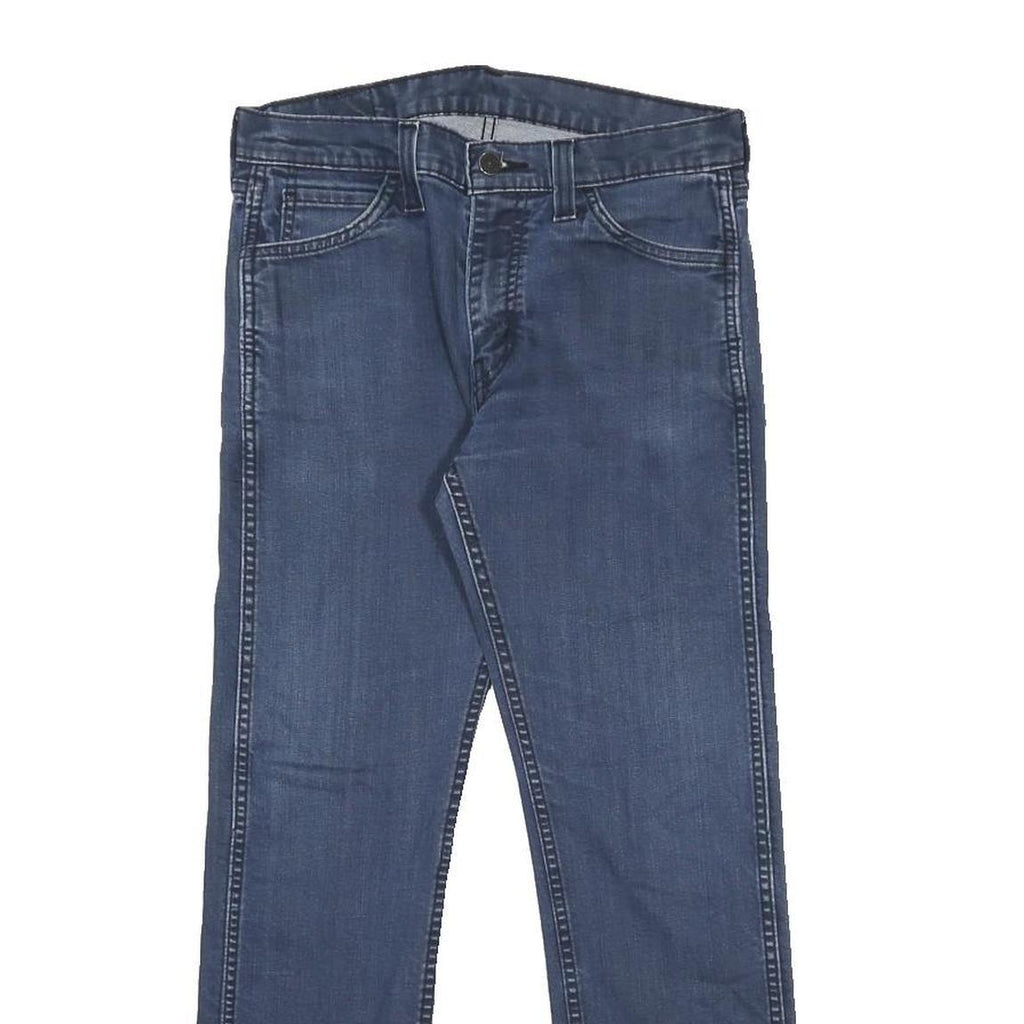 LEVI'S 513 Mens Slim Blue Denim Raw W30 L27 Slim Fit Jeans Cotton Blend