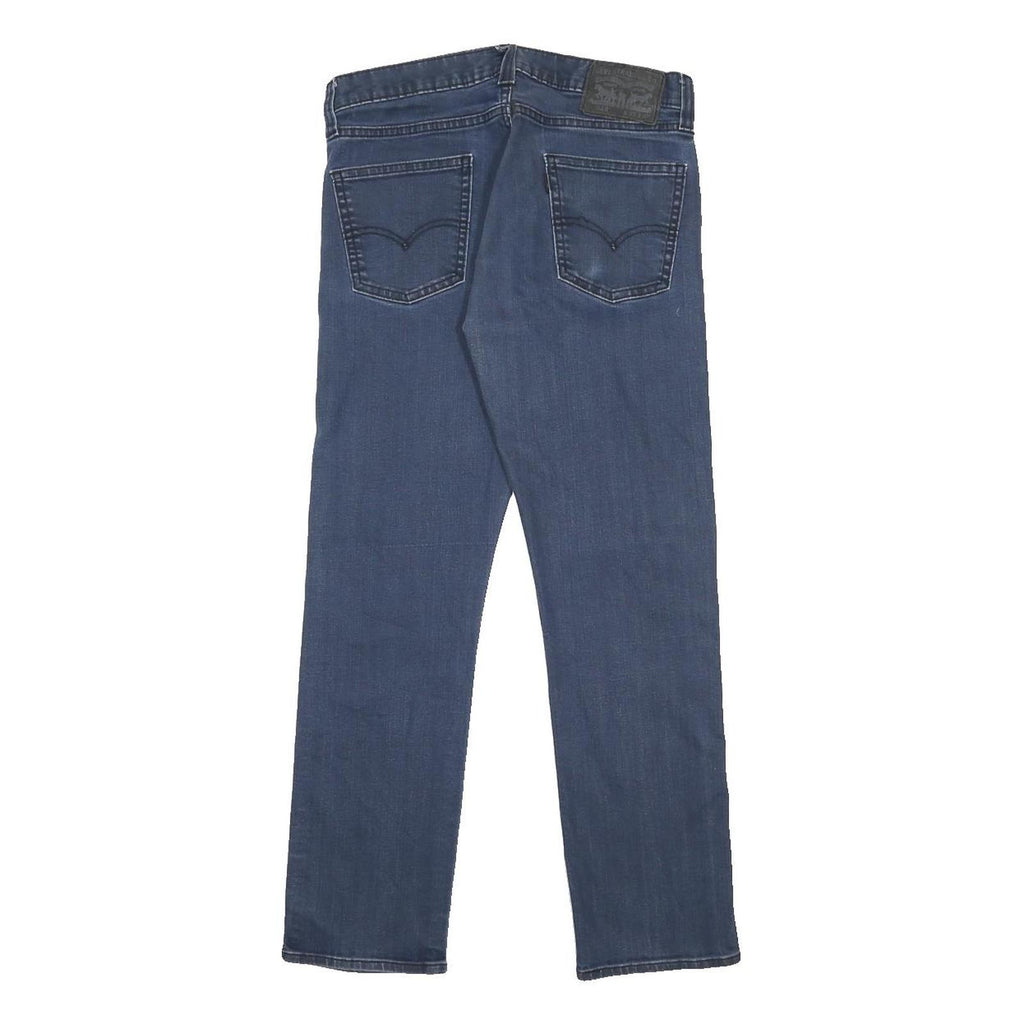 LEVI'S 513 Mens Slim Blue Denim Raw W30 L27 Slim Fit Jeans Cotton Blend