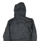 HELLY HANSEN Mens Black Outdoor Jacket M Polyester Blend Zip Hooded Plain Casual