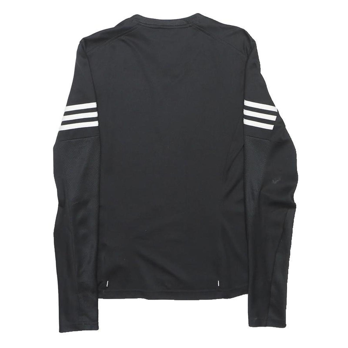 ADIDAS Womens Black & White Long Sleeve V-Neck T-Shirt XS Sports Activewear
