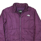 THE NORTH FACE Womens Purple Jacket L Polyester Blend Zip Lightweight Outdoor