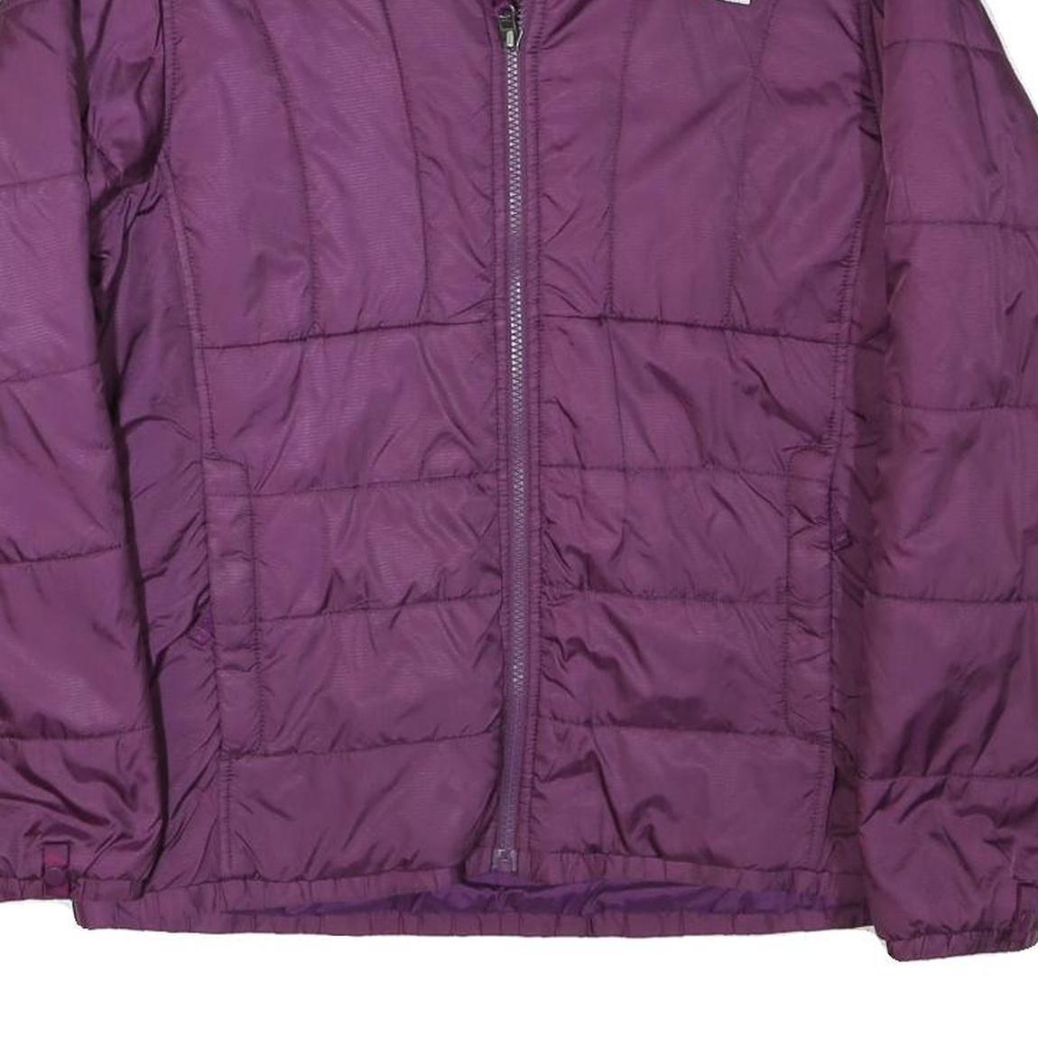 THE NORTH FACE Womens Purple Jacket L Polyester Blend Zip Lightweight Outdoor