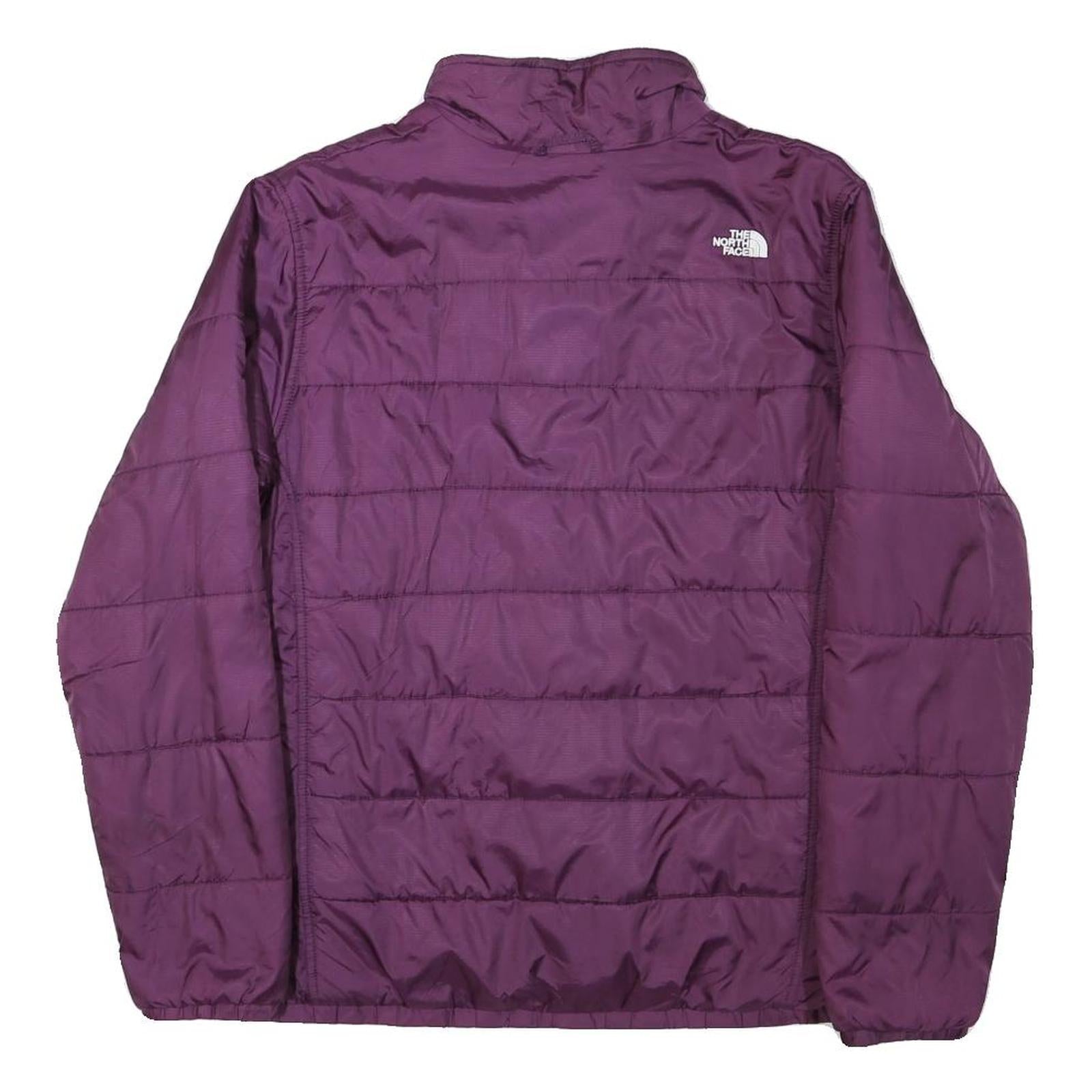 THE NORTH FACE Womens Purple Jacket L Polyester Blend Zip Lightweight Outdoor