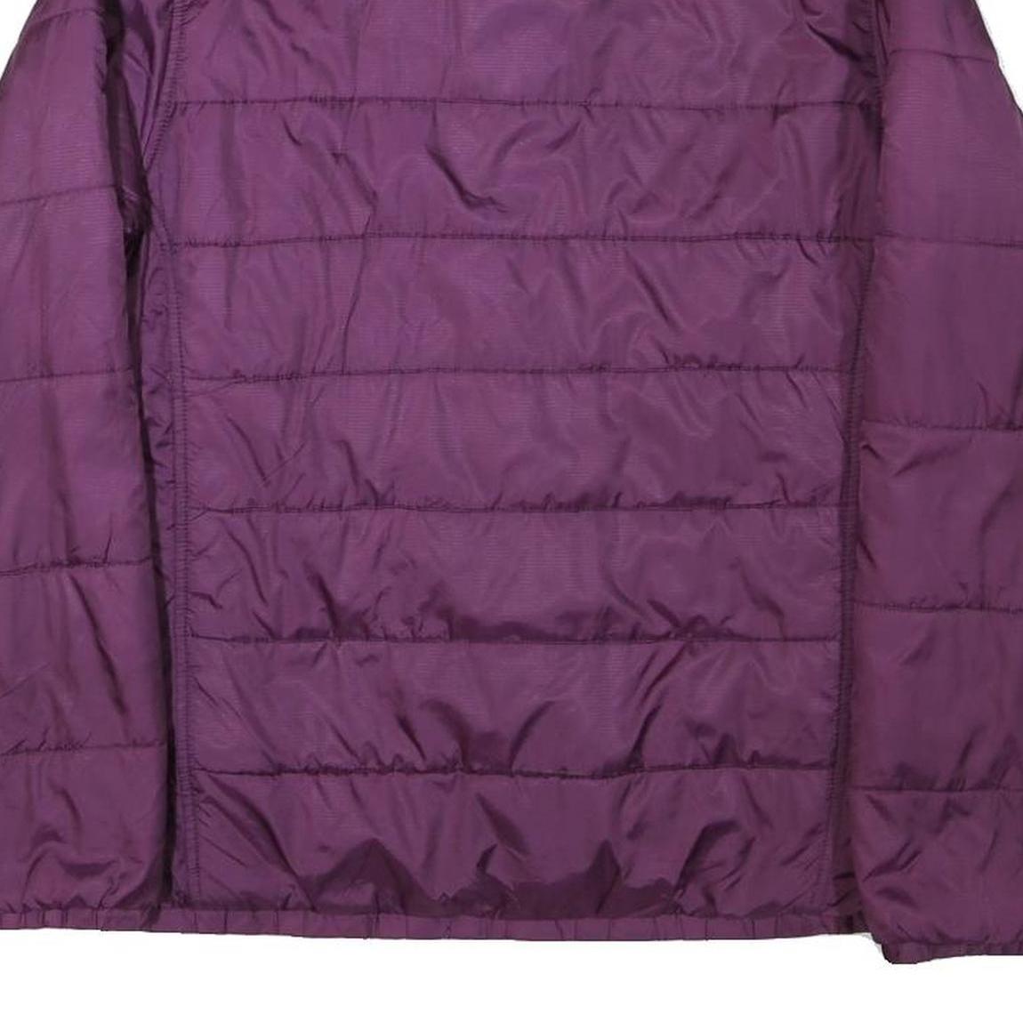 THE NORTH FACE Womens Purple Jacket L Polyester Blend Zip Lightweight Outdoor