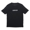 CALVIN KLEIN Mens Black S Short Sleeve Crew Neck Graphic T-Shirt Cotton Blend