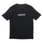 CALVIN KLEIN Mens Black S Short Sleeve Crew Neck Graphic T-Shirt Cotton Blend