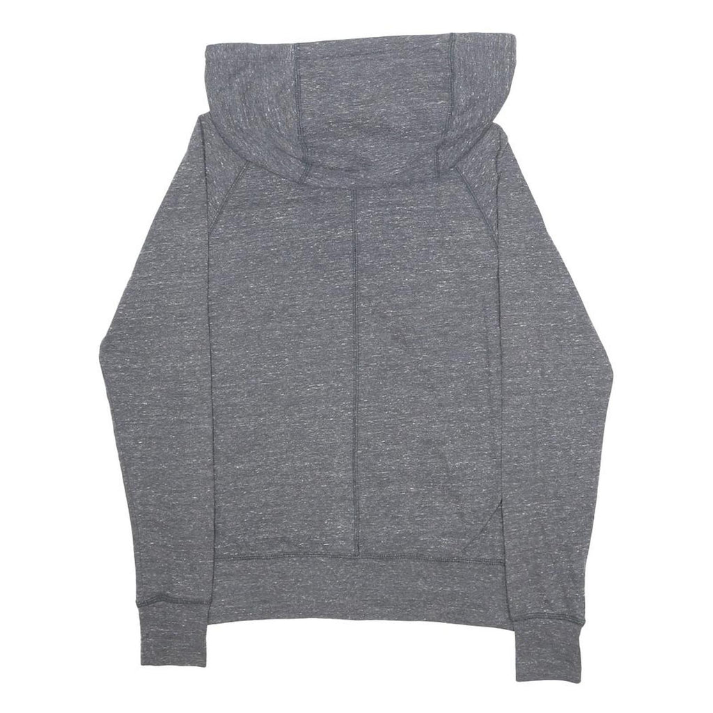NIKE Mens Grey Full Zip Hoodie S Just Do It Logo Casual Sportswear Cotton Blend