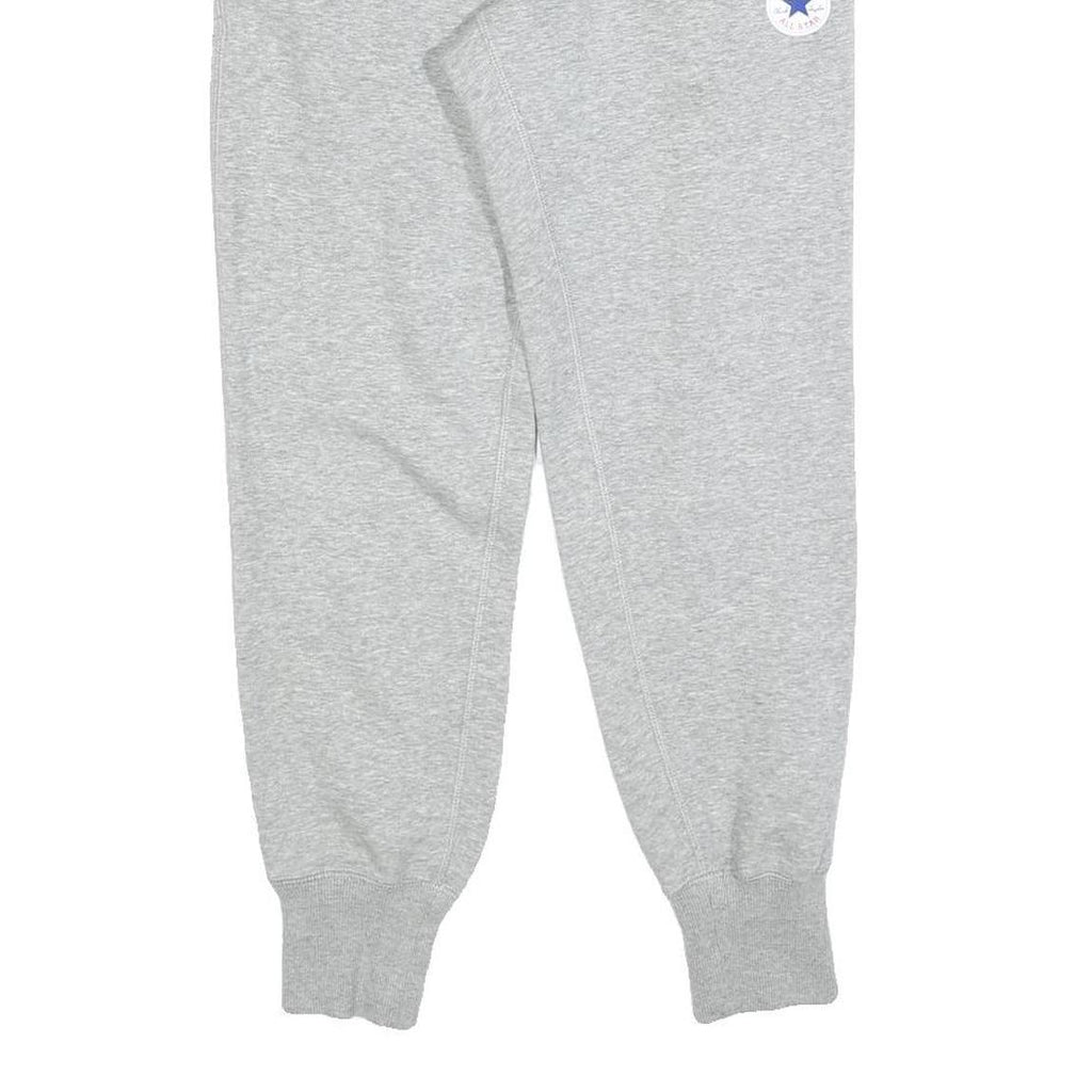 CONVERSE Womens Joggers Grey XS W28 L27 Cotton Blend Regular Tapered Fit