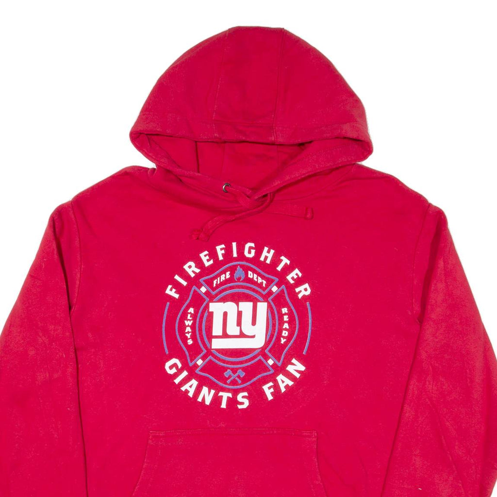 FANATICS Firefighter Ny Giants Fan Mens Red Hoodie USA XL