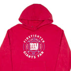 FANATICS Firefighter Ny Giants Fan Mens Red Hoodie USA XL