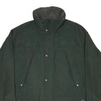 WOOLRICH Mens Green Cotton Blend Jacket L Outerwear Zip Pocket Casual Classic