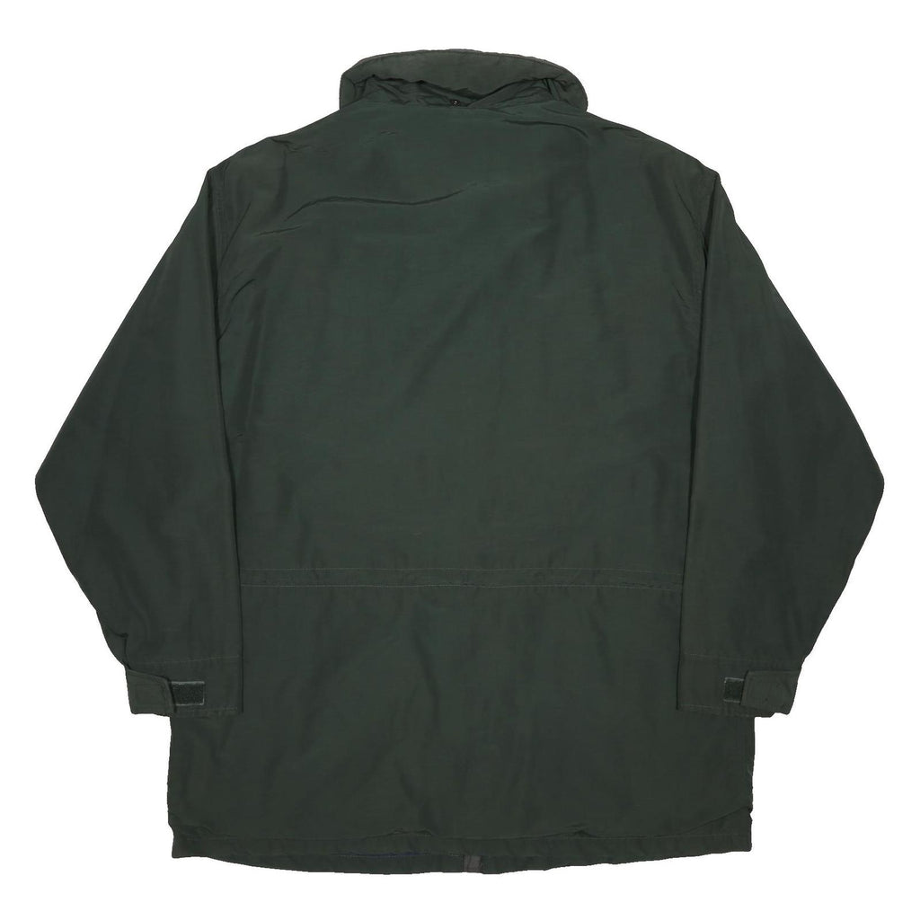 WOOLRICH Mens Green Cotton Blend Jacket L Outerwear Zip Pocket Casual Classic